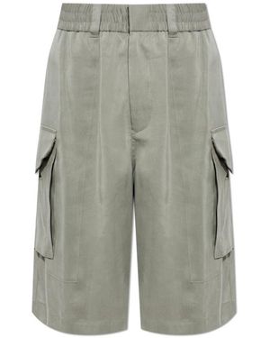 Giorgio Armani Korte Broeken ,Grijs ,Bermuda Oversized Shorts