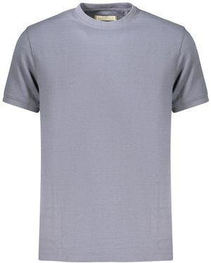 Guess Tops ,Blauw ,T-Shirt Met Korte Mouwen - Grijs