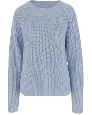 Allude Round-Neck Knitwear - Azul