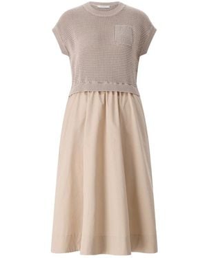 Peserico Midi Dresses - Natural