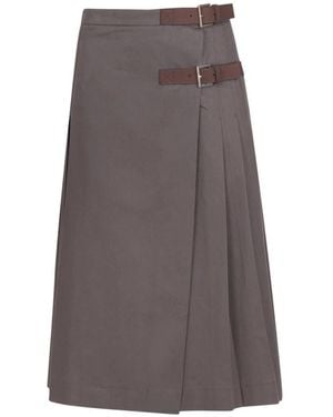 Semicouture Midi Skirts - Gris