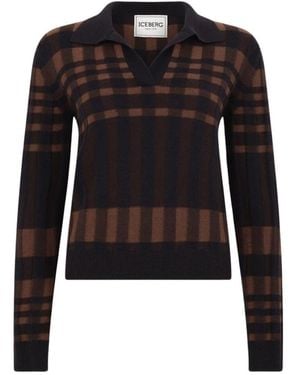 Iceberg V-Neck Knitwear - Negro