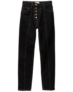 Versace Straight Jeans - Negro