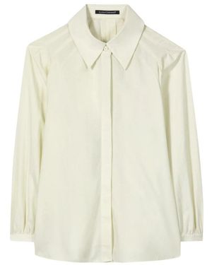 Luisa Cerano Overhemden ,Katoen Shirt Blouse - Wit