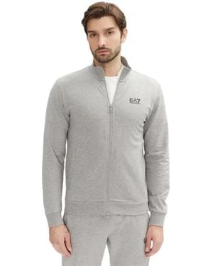 EA7 Line Eagle Gilet - Grau