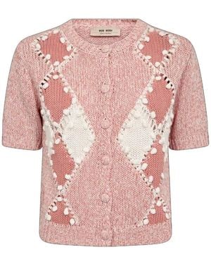 Mos Mosh Mmelio Ssknit Cardigan - Roze