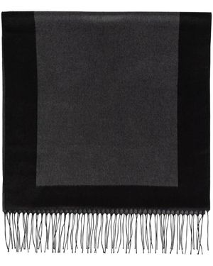 Saint Laurent Accessoires ,Grijs ,Cassandre Sjaal - Zwart