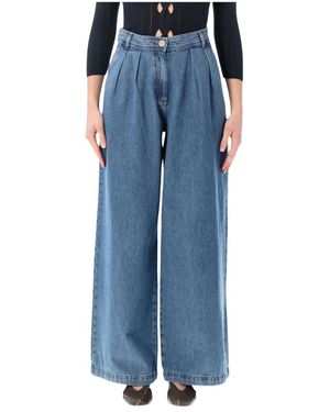 Sessun Diegui Pleated Denim - Blauw