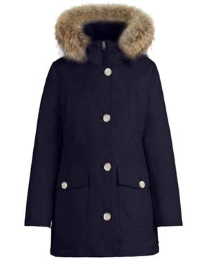 Woolrich Arctic Parka Hoge Kraag - Blauw