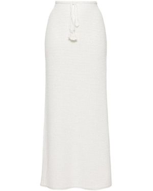 Self-Portrait Maxi Skirts - Wit