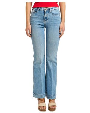Yes-Zee Boot-Cut Jeans - Blauw