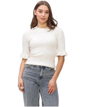 Y.A.S Yasmikla Ss Strickoberteil - Grau
