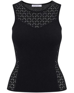 Patrizia Pepe Sleeveless Tops - Black