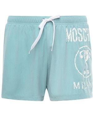 Moschino Badmode ,Blauw ,Blauwe Zee Kleding Met Trekkoord