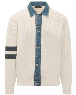 DSquared² Cardigans - Blanco