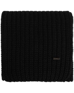 DSquared² Wollschal Mit Besticktem Logo - Schwarz