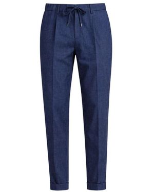 BRIGLIA Slim-Fit Trousers - Blue