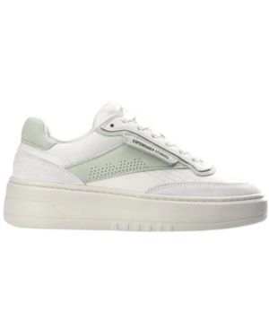 Copenhagen Shoes Retro Leder Mix Sneakers - Weiß