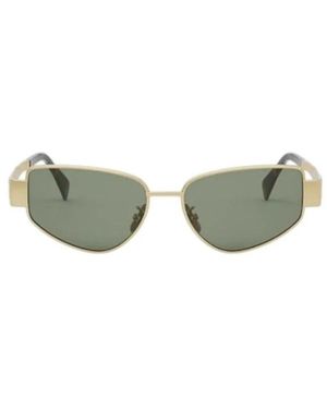 Celine Metal Triomphe Sonnenbrille - Grün