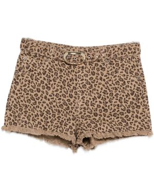 Twinset Denim Shorts - Brown