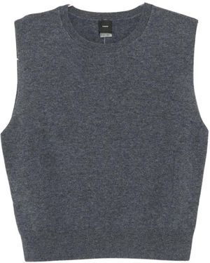 Pinko Round-Neck Knitwear - Gris