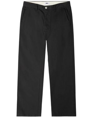 Obey Straight Trousers - Zwart