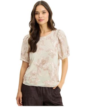 iN FRONT Overhemden ,Blouse - Naturel