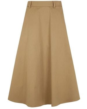 Semicouture Rokken ,Bruin ,Midi Skirts - Naturel