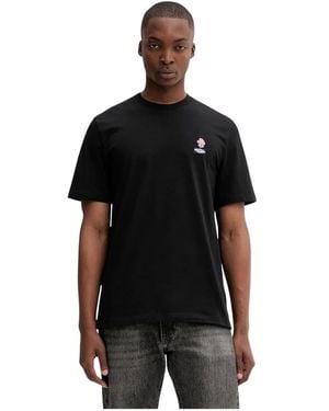 MSGM Roses Patch T-Shirt - Schwarz