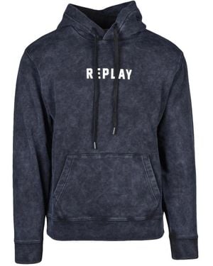 Replay Hoodies - Azul
