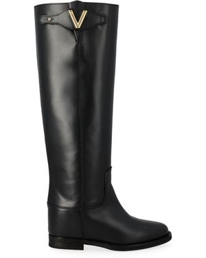 Via Roma 15 High Boots - Black