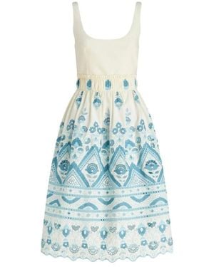 Etro Cotton Blend Short Dress - Blue
