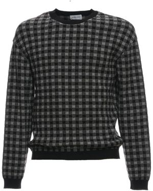 Scaglione Round-Neck Knitwear - Black