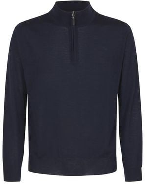 Canali Turtlenecks - Blue