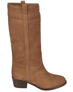 Fay High Boots - Brown