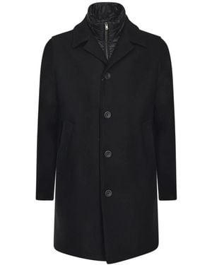 Herno Single-Breasted Coats - Black