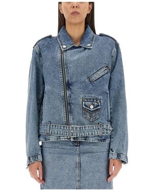 Moschino Denim Jackets - Azul