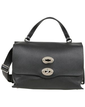 Zanellato Handtasche Mit Drehverschluss - Schwarz
