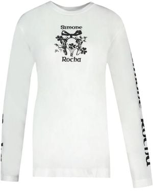 Simone Rocha Long Sleeve Tops - Bianco