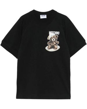 Moschino Tops ,Zwart ,Katoen Orsetto Piccolo T-Shirt