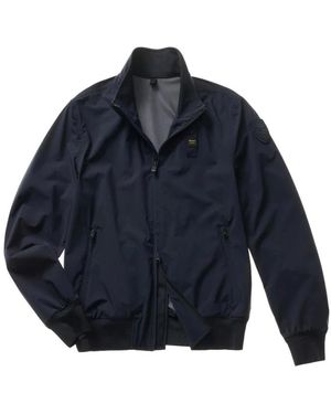 Blauer Bomber Jackets - Blue