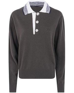 N°21 Round-Neck Knitwear - Gris