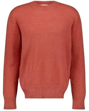 Off-White c/o Virgil Abloh Luxe Mohair Pijl Trui - Rood