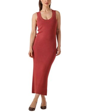 Ydence Kleedjes ,Rood ,Denim Rode Maxi Gebreide Jurk Ariel