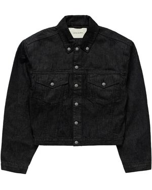 Entire studios Shrunken Denim Jacket - Schwarz