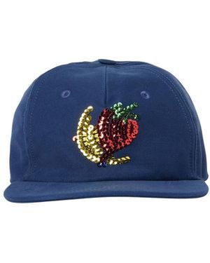 Sky High Farm Denim Baseball Cap - Blau