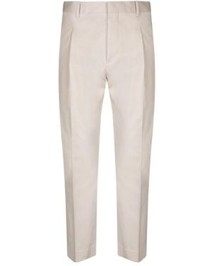Dell'Oglio Slim-Fit Trousers - Natural