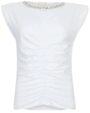 Liu Jo Tops ,Wit ,Katoen Katoenen Top