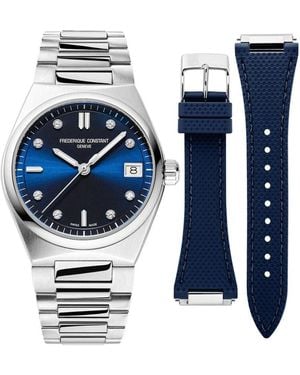 Frederique Constant Accessoires ,Grijs ,Highlife Quartz - Blauw