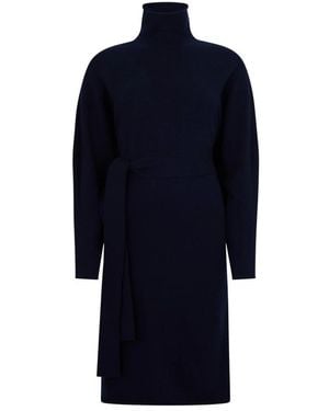 Malo Knitted Dresses - Blue